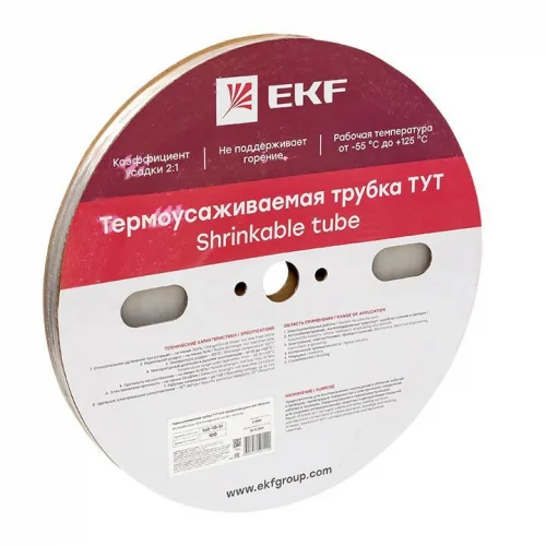 Фото трубка термоусадочная тут 10/5 прозр. (уп.100м) proxima ekf tut-10-tr EKF