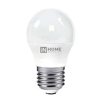 Фото лампа светодиодная led-шар-vc 8вт 230в e27 4000к 720лм in home 4690612020570