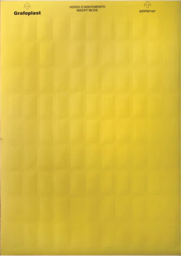 Фото табличка маркировочная 27х27мм полиэстер желт. (уп.540шт) dkc sitfp2727y DKC