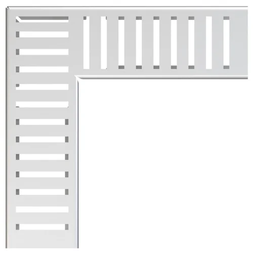 Фото решетка для дренажных каналов нержавеющая сталь угловая alca plast adz-r302r Alca Plast
