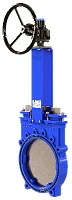 Фото vab-013-01-0600-pn4-ssp-r(n)-n шиберная задвижка valstok, серия vab, dn0600, pn4, редуктор, невыдвижной шток, корпус gjs-400 (ggg40), нож aisi304, седловое уплотнение nbr