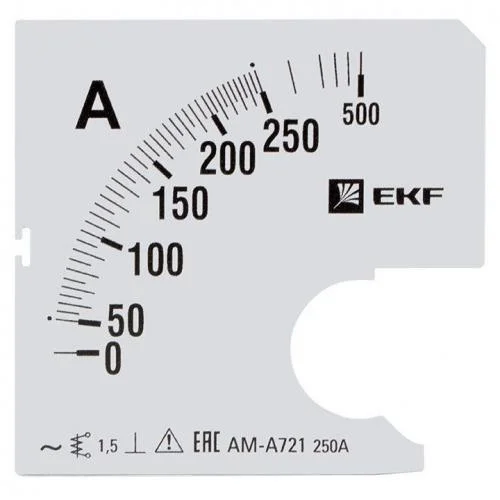 Фото шкала сменная для a721 250/5а-1.5 proxima ekf s-a721-250 EKF