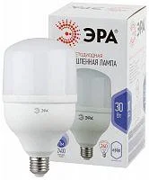 Фото лампа светодиодная высокомощная power 30w-6500-e27 2400лм эра б0027004