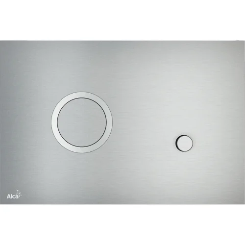 Фото кнопка для инсталляции алюминий/нержавеющая сталь матовая flat alunox alca plast sting Alca Plast