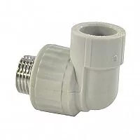 Фото угольник pp-r комбинированный серый нр дн 20х3/4" valfex 10126220г