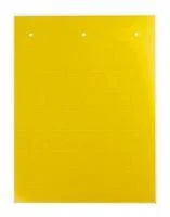 Фото табличка полужесткая установка в держатель для маркировки мод. оборудования пвх-0.5 желт. dkc tas1715y