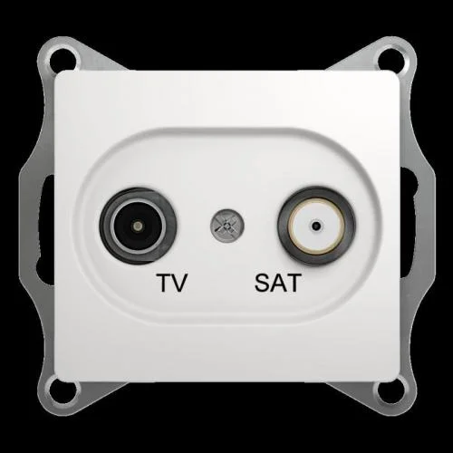 Фото механизм розетки tv-sat 1-м сп glossa 1db бел. sche gsl000197 Systeme Electric