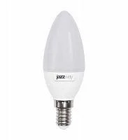 Фото лампа светодиодная pled-sp c37 7вт свеча 3000к тепл. бел. e14 530лм 230в jazzway 1027818-2