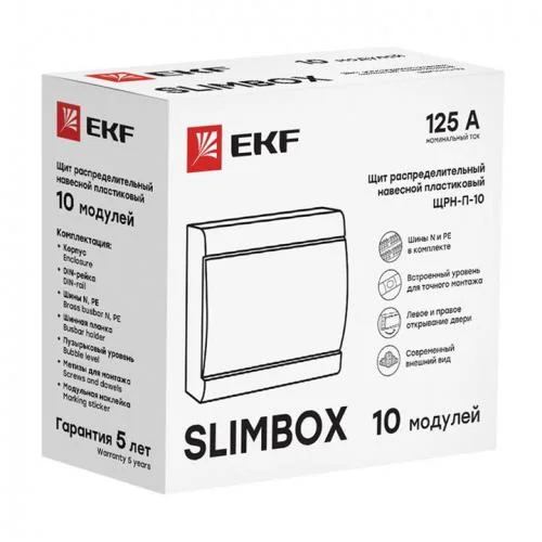 Фото щит щрн-п-10 "slimbox" ip41 бел. дверца proxima ekf sb-n-10w EKF