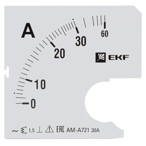 Фото шкала сменная для a721 30/5а-1,5 ekf proxima EKF