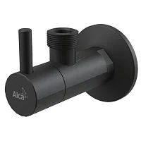 Фото вентиль для подключения смесителя с фильтром 1/2"x1/2" alca plast arv003-black