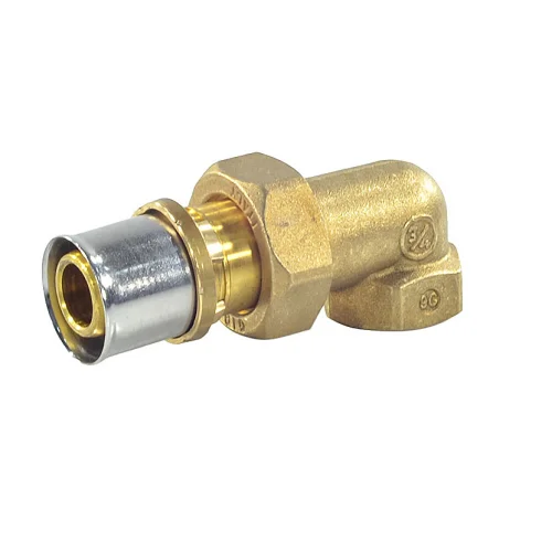 Фото угольник разъемный мп/pe-x латунь пресс дн 16х1/2"х90гр вр rm19 giacomini rm19y037 Giacomini