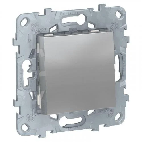 Фото переключатель 1-кл. 2мод. сп unica new ip21 (сх. 6) 250в 10ax алюм. sche nu520330 Schneider Electric