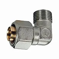 Фото угольник мп латунь обжим дн 18х1/2"х90гр нр r562am giacomini r562mx052