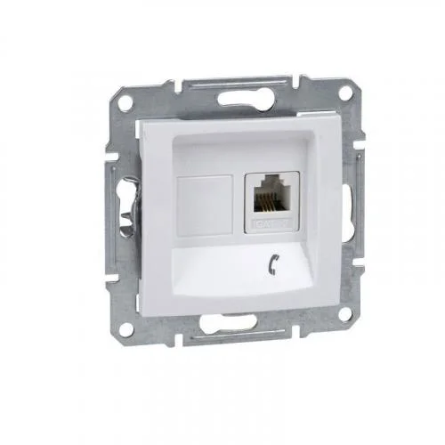 Фото механизм розетки телеф. 1-м сп sedna rj11 бел. sche sdn4101121 Schneider Electric