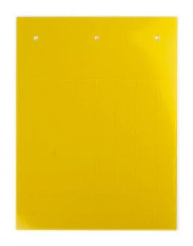 Фото табличка полужесткая установка в держатель пвх-0.5 желт. dkc tas6715y DKC