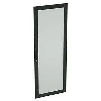 Фото дверь с ударопрочным стеклом для шкафов cqe 1800х800 ral9005 dkc r5itcpted1880b