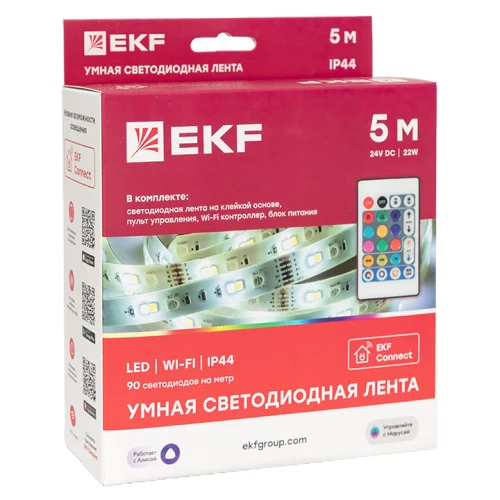 Фото умная светодиодная лента ekf connect rgbw 5m EKF фото 12