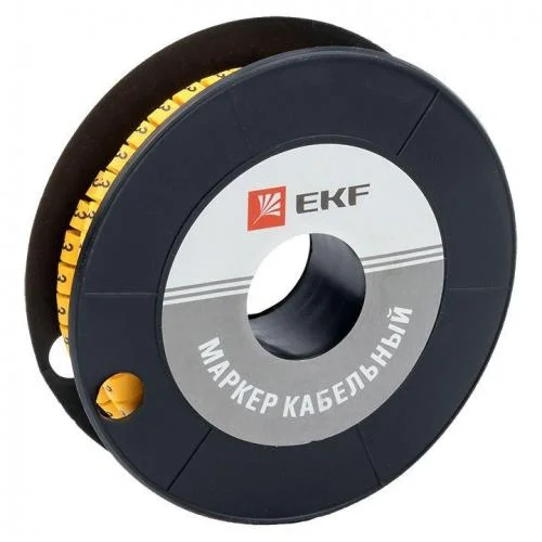 Фото маркер каб. 2.5кв.мм "3" (ес-1) (уп.1000шт) ekf plc-km-2.5-3 EKF