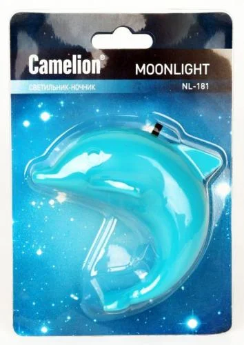 Фото светильник светодиодный nl-181 "дельфин" ночник с выкл. 220в camelion 12537 Camelion фото 2