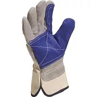 Фото перчатки из натуральной кожи с усил. ладонной частью комбинир. ds202 размер 10 delta plus ds202rp10