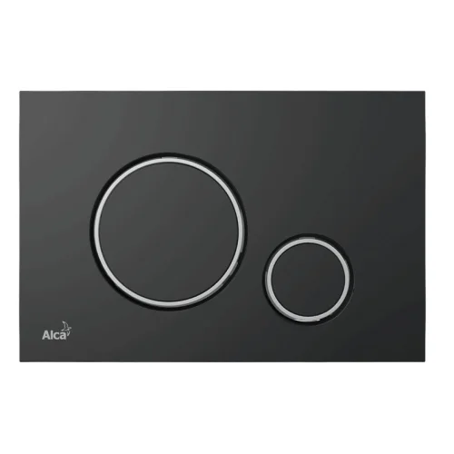 Фото кнопка для инсталляции черный/хром глянцевая alca plast m778 Alca Plast
