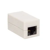 Фото адаптер проходной teracom cat.5e неэкранированный rj45-rj45 белый