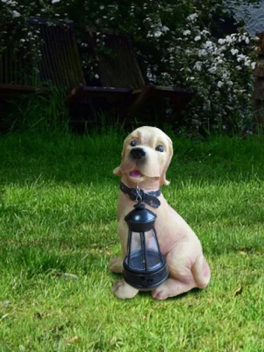 Фото светильник "собака" 31х29.2х11.4 тепл. бел. садовый на солнечн. батарее аккум. aa ni-mh 600мач космос koc_sol102_d КОСМОС