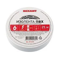 Фото изолента пвх 15мм (рул.25м) бел. rexant 09-2101