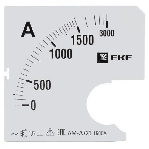 Фото шкала сменная для a721 1500/5а-1.5 proxima ekf s-a721-1500 EKF