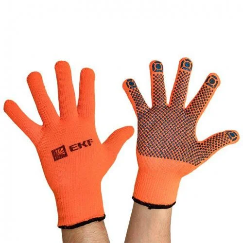 Фото перчатки рабочие точка зима с пвх-покрытием утепленные (7 класс 10 разм) professional ekf pe7ac-10-pro EKF фото 5