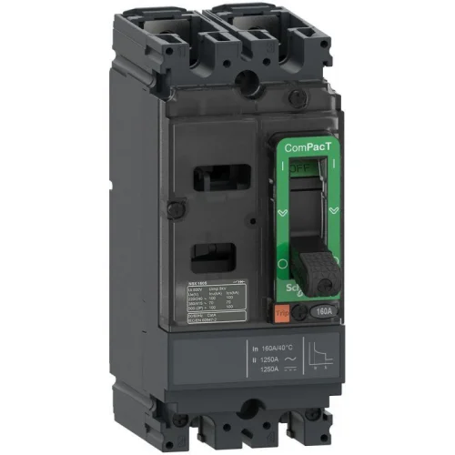 Фото выключатель автоматическийnsx160f 18ка dc 2п 160а tmd sche c16f2tm160 Schneider Electric