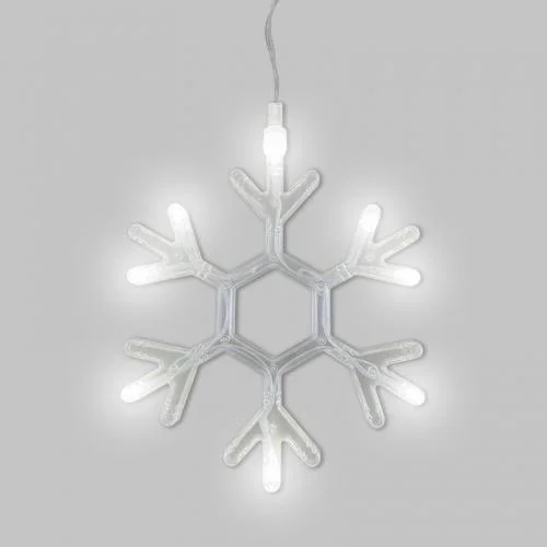 Фото фигура светодиодная "снежинка" на присоске с подвесом бел. neon-night 501-019 Neon-Night