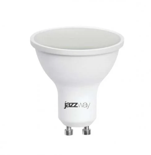Фото лампа светодиодная pled-sp 7вт 5000к холод. бел. gu10 520лм 230в jazzway 1033574 JazzWay