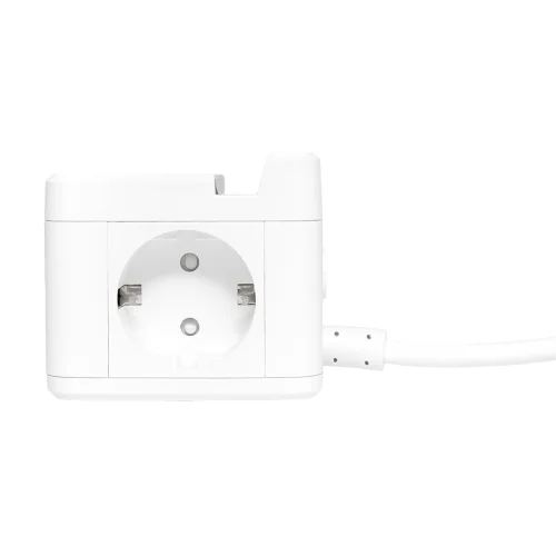 Фото удлинитель "куб" 2 гнезда usb + 2type c с быстрой зарядкой, подставкой под телефон и ночником 1,3 метра 1мм2 EKF фото 13