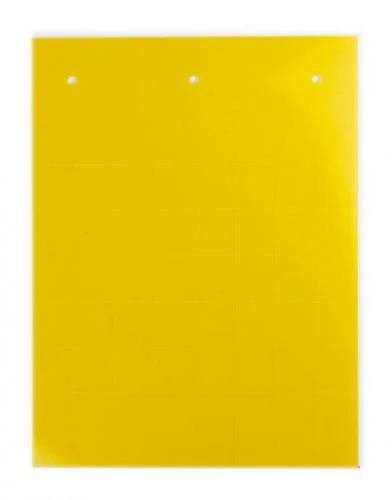 Фото табличка полужесткая установка в держатель для маркировки мод. оборудования пвх-0.5 желт. (уп.180шт) dkc tas3515y DKC