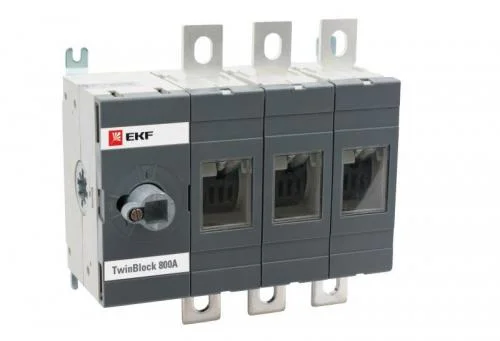 Фото рубильник 3п 800а без рукоятки управления twinblock proxima ekf tb-s-800-3p EKF