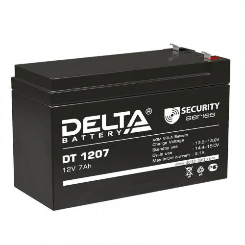 Фото аккумулятор 12в 7а.ч delta dt 1207 Delta