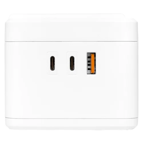 Фото удлинитель "куб" 2 гнезда usb + 2type c с быстрой зарядкой, подставкой под телефон и ночником 1,3 метра 1мм2 EKF фото 14