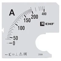 Фото шкала сменная для a961 200/5а-1,5 ekf proxima