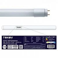 Фото лампа светодиодная 11вт линейная t8 4000к g13 176-264в tokov electric tke-t8-g13-11-4k