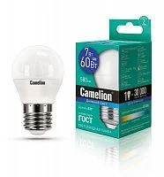 Фото лампа светодиодная led7-g45/865/e27 7вт 220в camelion 12647