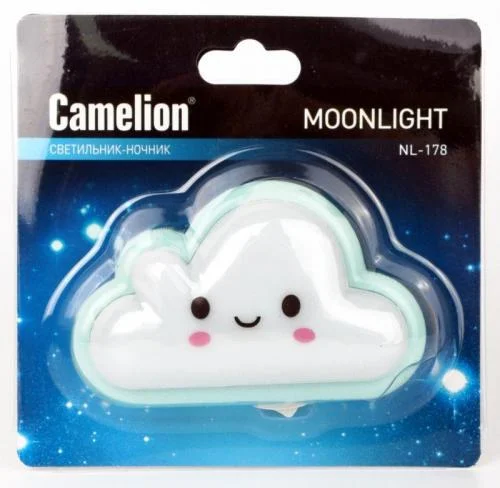 Фото светильник светодиодный nl-178 "облако" ночник с выкл. 220в camelion 12534 Camelion фото 2