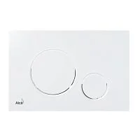 Фото кнопка для инсталляции белая глянцевая alca plast m670