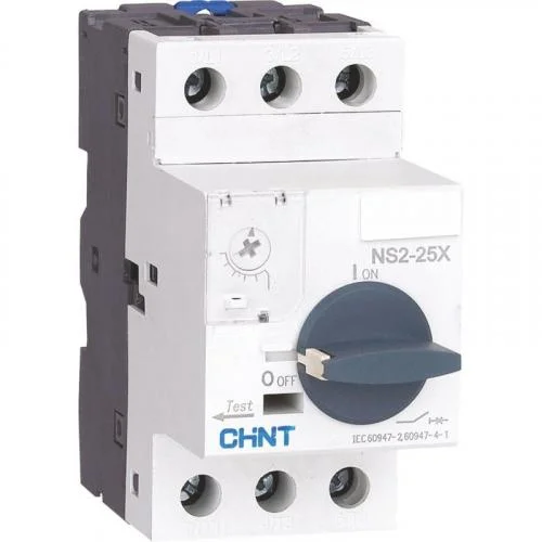 Фото выключатель автоматический для защиты двигателя 0.63-1а ns2-25x с поворотн. ручкой (r) chint 495180 CHINT
