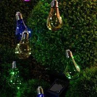 Фото гирлянда садовая erags024-03 10 подсвечиваемых светодиодами лампочек эра б0038505