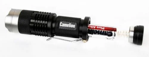 Фото фонарь led5135 (led xpe zoom 3 реж 1хlr6 алюм. блистер черн.) camelion 12915 Camelion фото 2