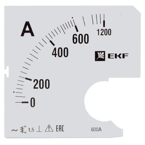 Фото шкала сменная для a961 600/5а-1.5 proxima ekf s-a961-600 EKF