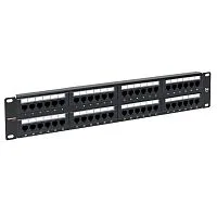 Фото патч-панель teracom pro 19'' cat.5e 2u неэкранированная utp 48 портов rj-45 dual idc