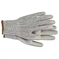 Фото перчатки с полиуретановым покрытием 5 степень защ. размер 10 сер. (пара) haupa 120304/10
